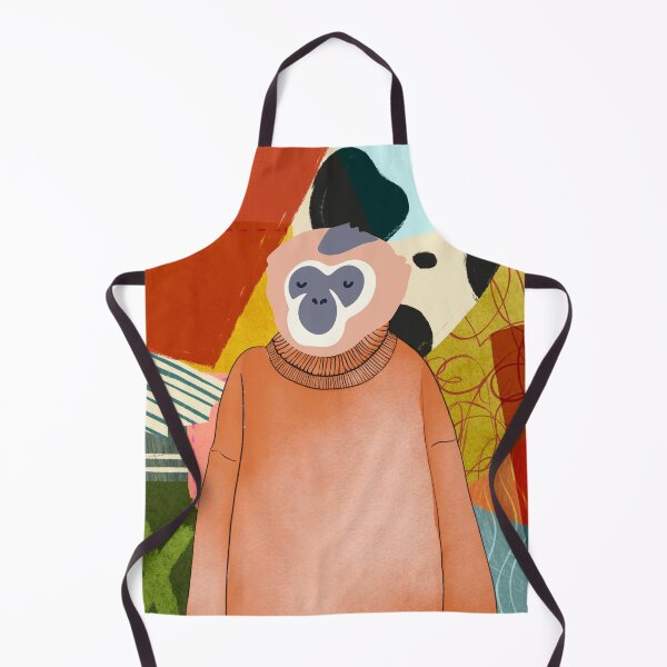 Item preview, Gibbon in sweater designed and sold by GasconyPassion.