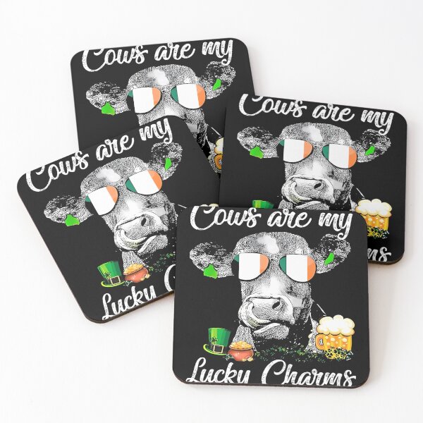 Item preview, cows are my lucky charms and four leaf clover designed and sold by BalladOfZeus.