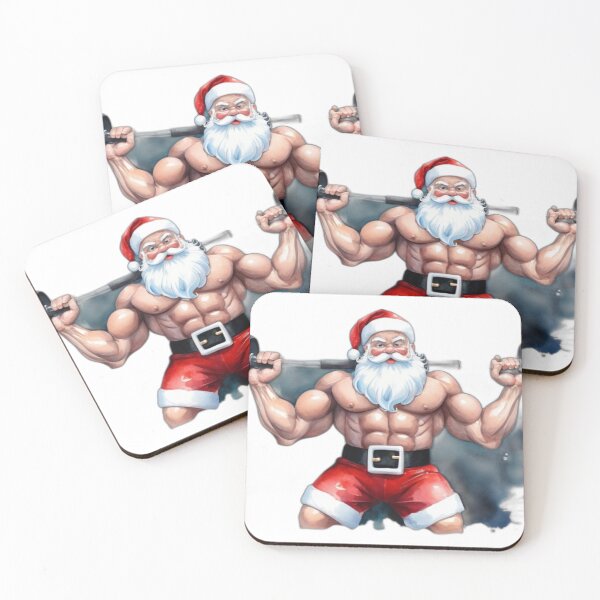 Item preview, Funny Santa At The Gym designed and sold by Baldazar.
