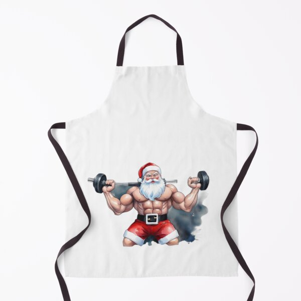 Item preview, Funny Santa At The Gym designed and sold by Baldazar.
