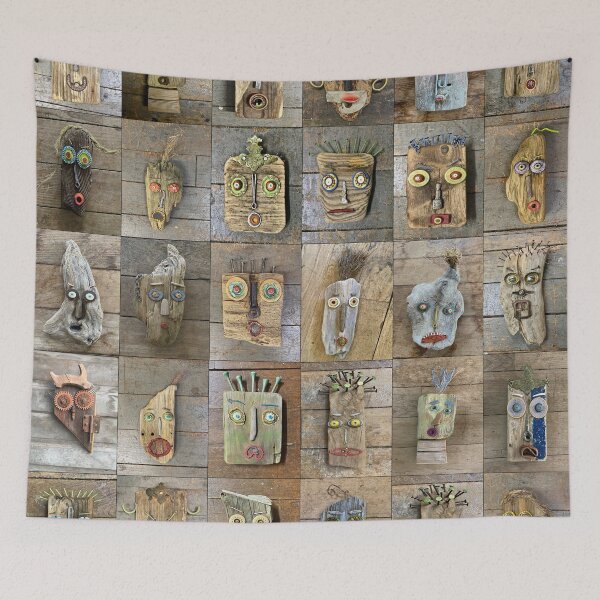 Item preview, Driftwood Faces designed and sold by Montage-Madness.