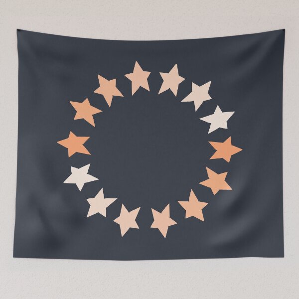 Item preview, Peach Fuzz Star Circle Graphic designed and sold by ellenhenry.