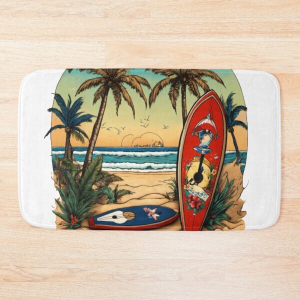 Item preview, Serene Tropical Bliss: Ocean Waves, Flipflop Surfboards, and Sun-Kissed Skies designed and sold by SSulatul101.