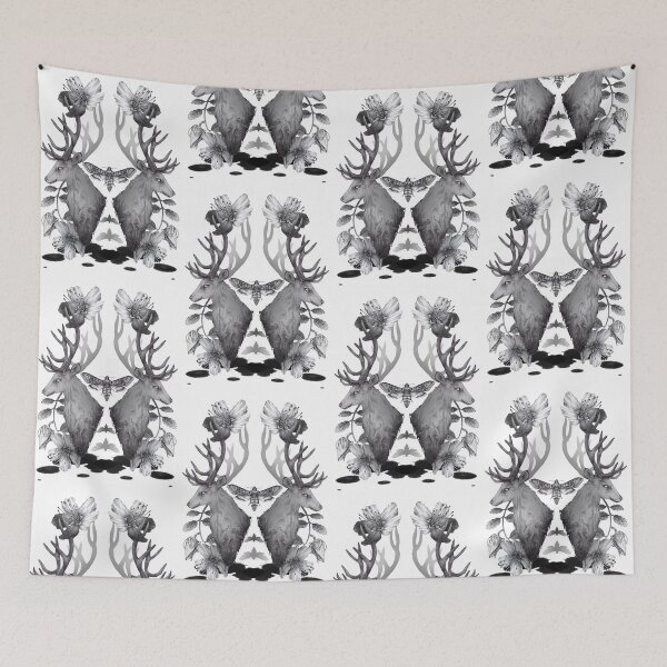 Item preview, Hannibal Inspired Illustration Stags designed and sold by FrankieStrange.