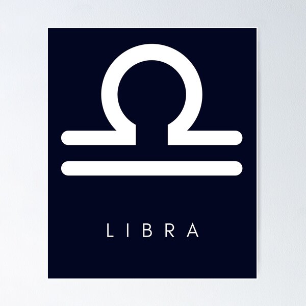 Item preview, Minimilist  Daily Horoscopes white Libra Zodiac in a Circle designed and sold by CosmicNook1.