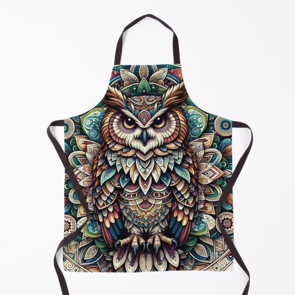 Aperçu de l'œuvre Mandala mystique du hibou sage créée et vendue par TeslaSt0re.