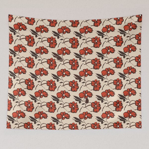 Item preview, Red Flower Pattern designed and sold by Lilac32.