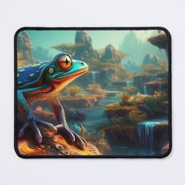 Item preview, Strange Weird Art Creative Original Artwork Cute Neon Frog Oil Paintings B217 designed and sold by MPCFICTION.