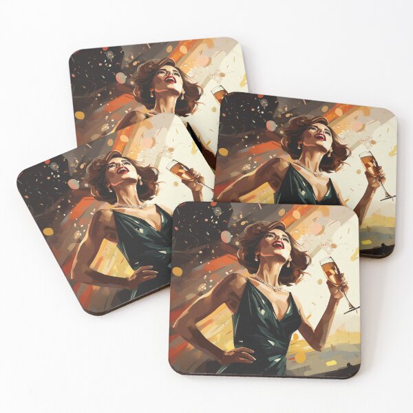 Item preview, Woman Celebrating New Year's Eve designed and sold by dcrc.