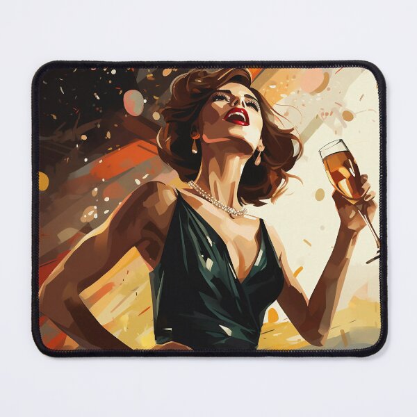 Item preview, Woman Celebrating New Year's Eve designed and sold by dcrc.