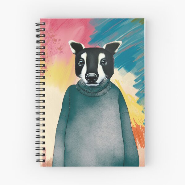 Item preview, Badger in grey jumper designed and sold by GasconyPassion.