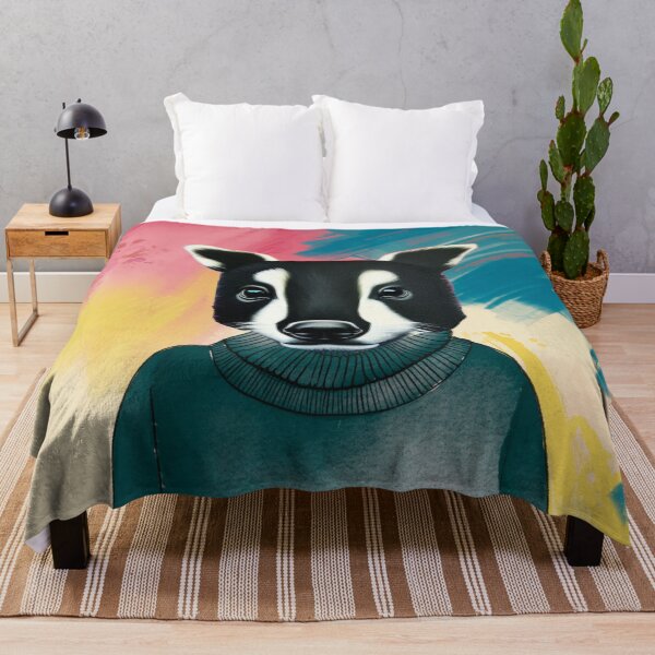 Item preview, Badger in grey jumper designed and sold by GasconyPassion.
