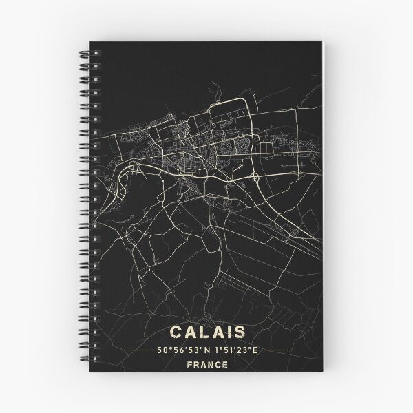 Item preview, Map of Calais Black and white designed and sold by Jerhus.