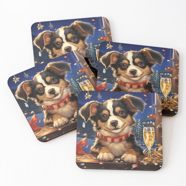 Item preview, Puppy on New Year's Eve designed and sold by dcrc.