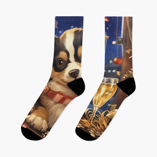Item preview, Puppy on New Year's Eve designed and sold by dcrc.