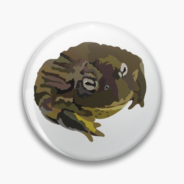 Item preview, A is for African Bull Frog,African Bull Frog – Powerful and Unique Amphibian Wildlife Illustration designed and sold by PrettylittlepastelUk.