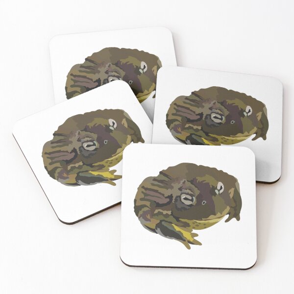 Item preview, A is for African Bull Frog,African Bull Frog – Powerful and Unique Amphibian Wildlife Illustration designed and sold by PrettylittlepastelUk.