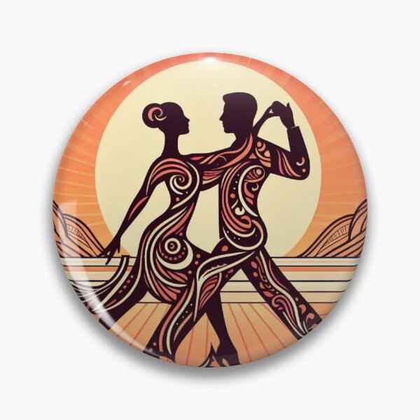 Item preview, Silhouette of Latin dancers as a couple designed and sold by T2-jn.