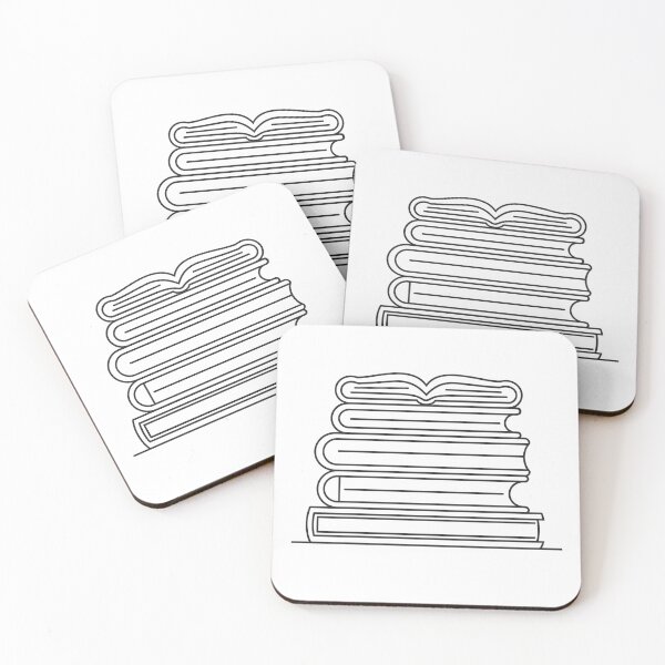 Item preview, Stack of books drawn in line art style designed and sold by Andrey-Myagkov.