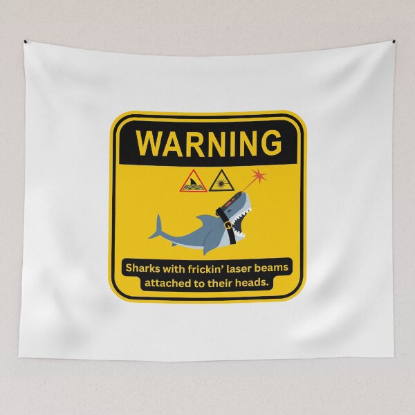 Item preview, Sharks with Frickin' laser beams attached to their heads. designed and sold by SirJohnnyofDirt.