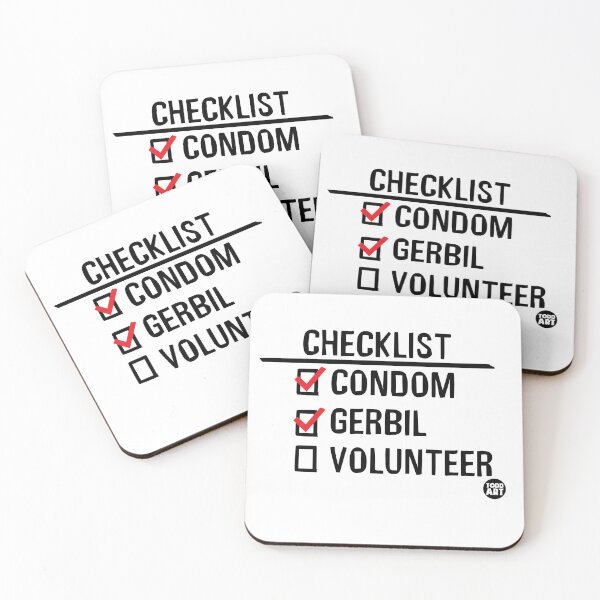 Item preview, CHECKLIST CONDOM GERBIL designed and sold by TODD GOLDMAN.