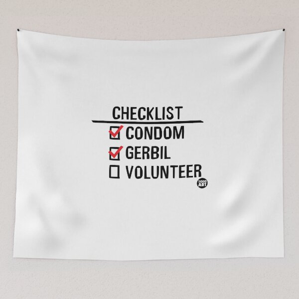 Item preview, CHECKLIST CONDOM GERBIL designed and sold by TODD GOLDMAN.