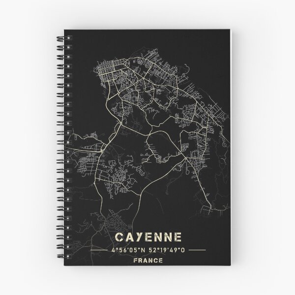 Item preview, Map of Cayenne Black and white designed and sold by Jerhus.