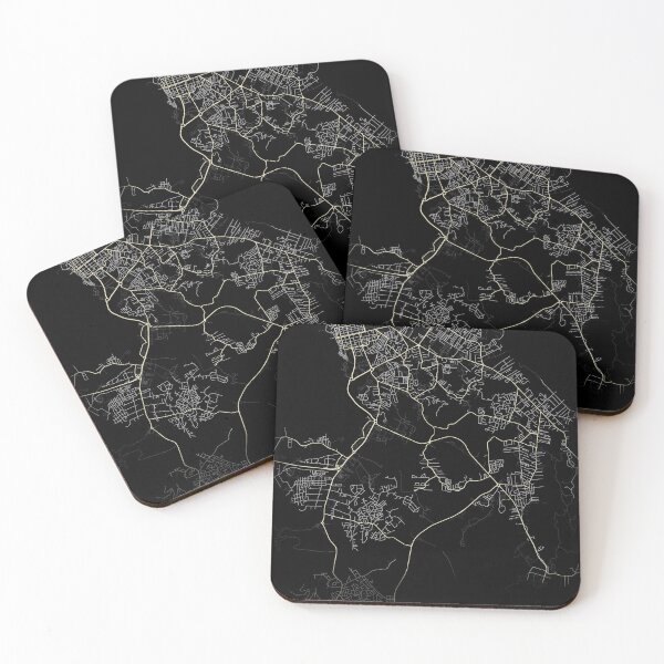 Item preview, Map of Cayenne Black and white designed and sold by Jerhus.