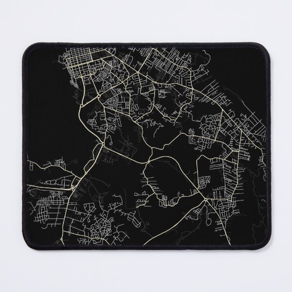 Item preview, Map of Cayenne Black and white designed and sold by Jerhus.