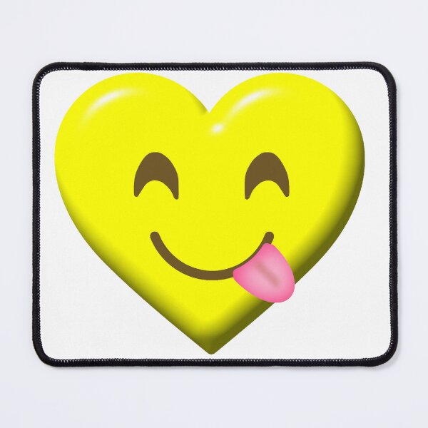 Item preview, smiling yellow heart designed and sold by NAGNE.
