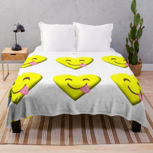 Item preview, smiling yellow heart designed and sold by NAGNE.