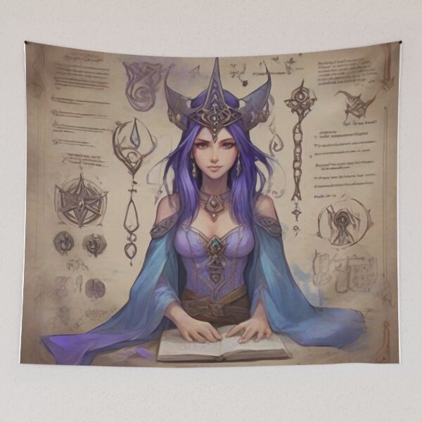 Item preview, The Amethyst Circle Scroll designed and sold by kwin1120.