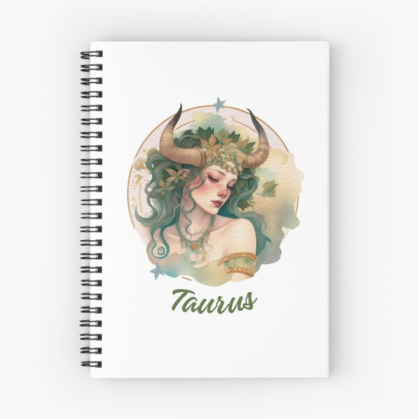 Item preview, Colorful beautiful Daily Horoscopes Taurus Zodiac in a Circle- RetroTaurus zodiac sign from Zodiac Chart on blue background designed and sold by CosmicNook1.