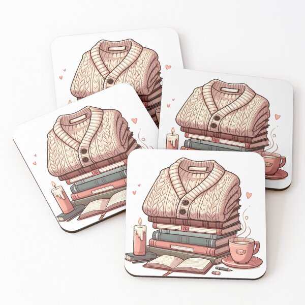 Item preview, Boho Girl Reader Book Lover Librarian Teacher, Loves to Read, Coffeeshop Vibes, Cardigan and Coffee Mug designed and sold by ShoniwDesigns.