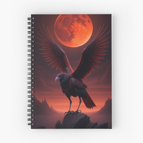 Item preview, Blood Moon Raven In Forgotten Land designed and sold by TheDarkWardrobe.