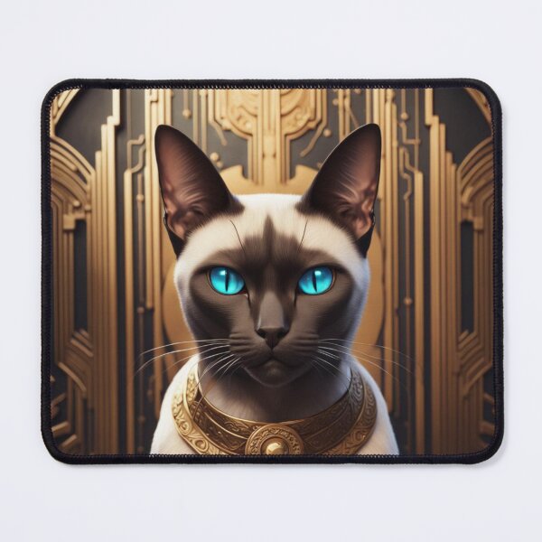 Item preview, Siamese art Deco Cat designed and sold by EclecticDen.