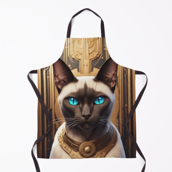 Item preview, Siamese art Deco Cat designed and sold by EclecticDen.