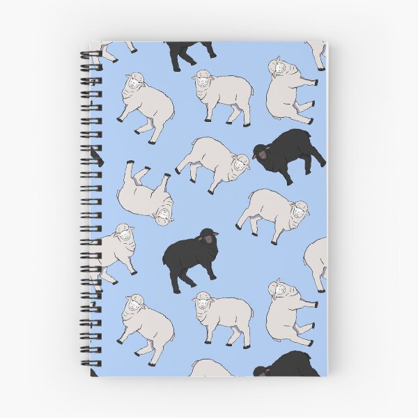 Item preview, Black and White Sheep Pattern designed and sold by Lampblack and Bone.