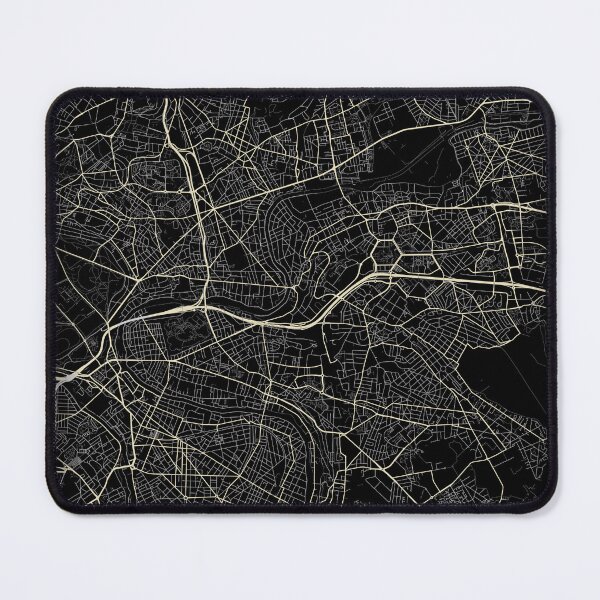 Item preview, Map of Champigny-sur-marne Black and white designed and sold by Jerhus.