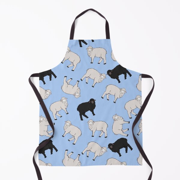 Item preview, Black and White Sheep Pattern designed and sold by Lampblack and Bone.