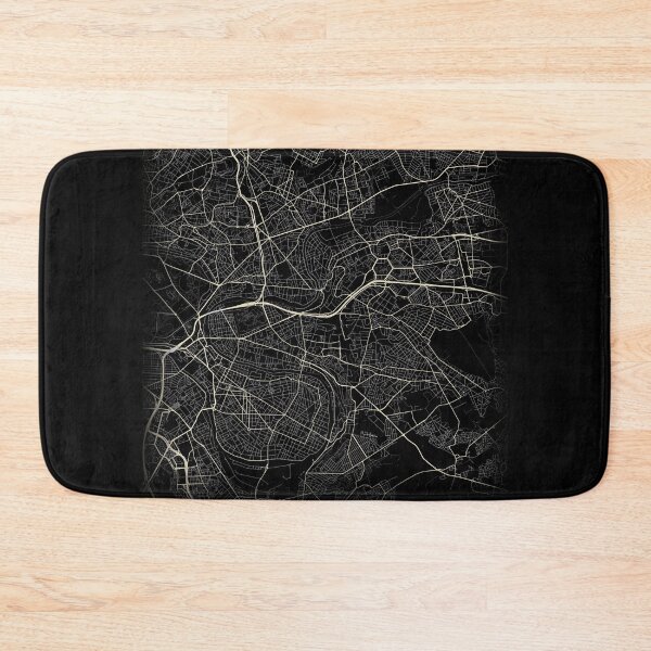 Item preview, Map of Champigny-sur-marne Black and white designed and sold by Jerhus.