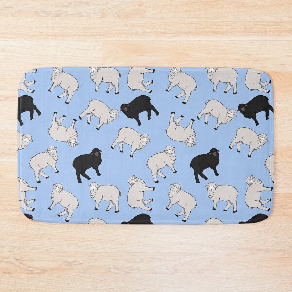 Item preview, Black and White Sheep Pattern designed and sold by Lampblack and Bone.