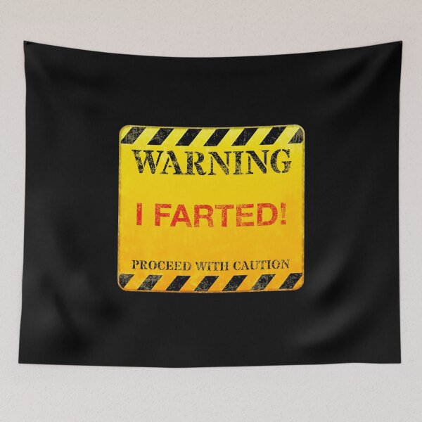 Item preview, Hilarious Human Warning Sign - I FARTED! Humor, Cheeky, Edgy Quotes/Memes T-Shirt Design designed and sold by GlobalCornerHub.