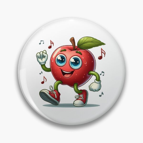 Item preview, Dancing Food: dancing apple designed and sold by CreativeSparkzz.