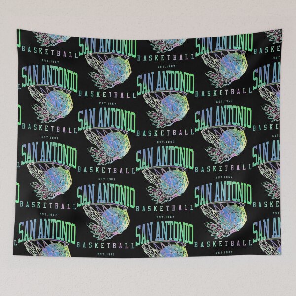 Item preview, San Antonio Basketball Vintage Court Holo designed and sold by AllTimeBallers.