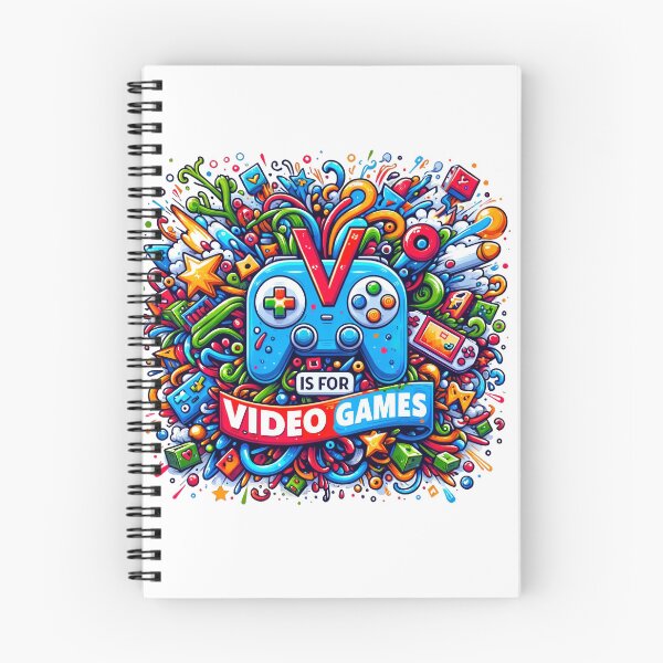 Item preview, Vibrant Gaming Bliss - 'V Is For Video Games' designed and sold by NovaGenArt.
