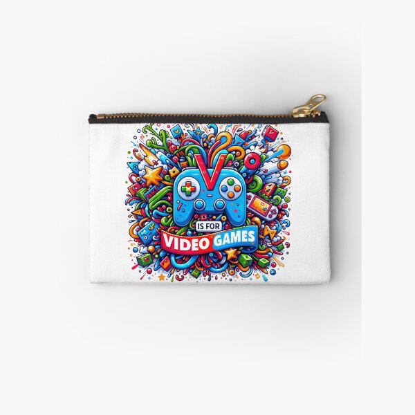 Item preview, Vibrant Gaming Bliss - 'V Is For Video Games' designed and sold by NovaGenArt.