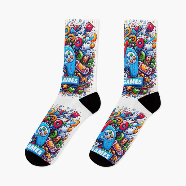 Item preview, Vibrant Gaming Bliss - 'V Is For Video Games' designed and sold by NovaGenArt.