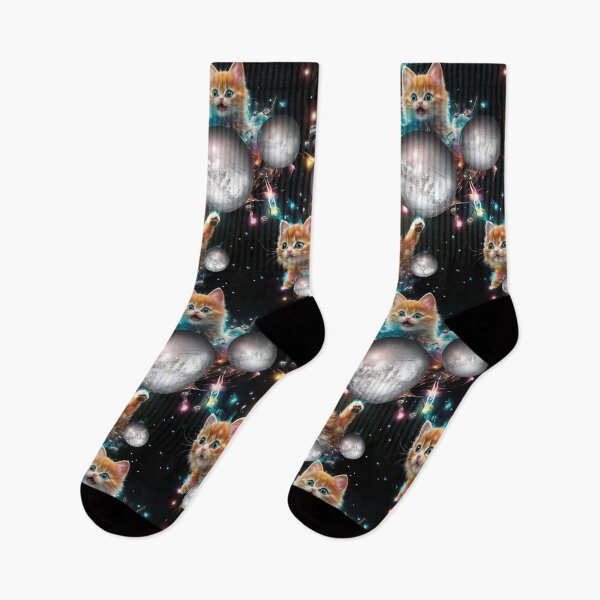 Item preview, disco ball theme retro dance cats pattern designed and sold by xxEJxx.