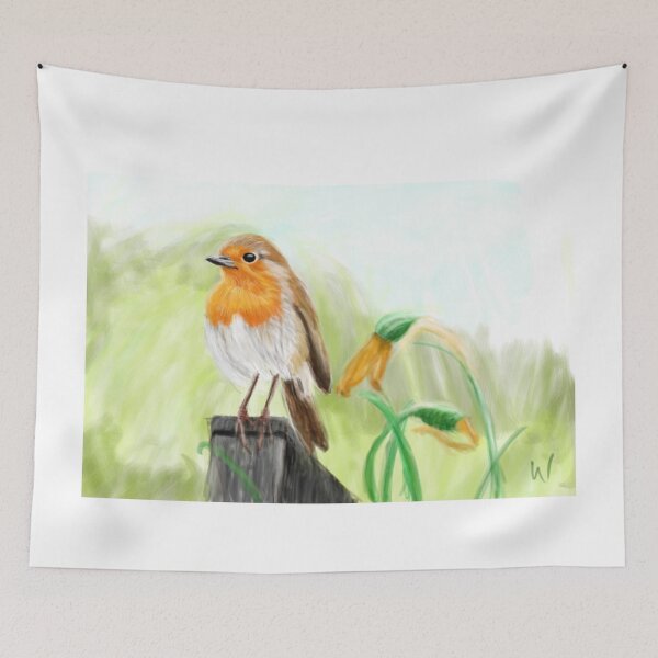 Item preview, Birds in London (Robin) designed and sold by mayerarts.